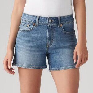 Levi's Women's A-line Denim Blue Jean Shorts 28